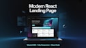 create a modern react landing page