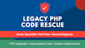 fix your old broken PHP website and upgrade outdated code