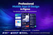 create modern mobile app UI UX design and android XML layout