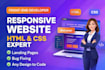 design ,edit , and customize HTML and CSS reponsive websites