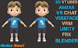 3d cartoon rigging in blender maya animaze vseeface unity 3d vrm vtuber avatar