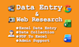 do accurate data entry and web research manually