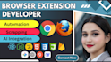 create custom chrome extension and browser automation