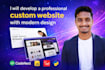 develop a professional custom website with modern design