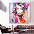 create unique printable digital oil paint abstract wall art design