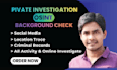 do osint investigation and analyze digital footprints