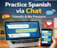 practice spanish conversation with shy learners via chat and text