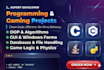 do cpp, python, java, programming and gaming projects