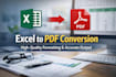 do convert excel file to professional PDF