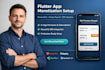 design and integrate revenuecat, appsflyer, adapty paywall, sdk into flutter app