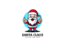 create high quality and beautiful santa logo design