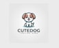 create attractive and imagination puppy logo design