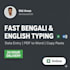 do fast bengali and english typing or data entry