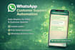 set up whatsapp auto reply automation for faqs and customer support