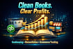 do bookkeeping, quickbooks reconciliation and ecommerce sales payout tracking
