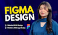 do website ui ux design, figma website design and website mockup