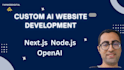 develop ai website, ai saas, ai web application