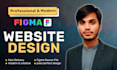 design professional modern figma website template and mockup