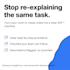 provide clear sop and checklist from your loom and notes