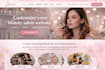 customize your beauty salon website, cosmetic, skincare, supplement website