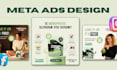 design creative facebook static ads and print ads