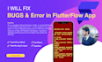 fix flutterflow bugs and errors quickly and professionally