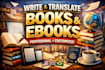 write and translate books e ebooks professionally