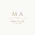 design a minimalist wedding monogram or wedding logo