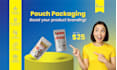 create a pouch packaging design for your product