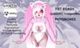 custom vrchat furry avatar vrc 3d model with gogo loco textures physics vtubing