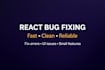 fix react bugs or add small features to your web app