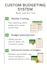 create a custom budget plan or a simple budget template