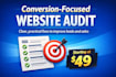 provide a conversion focused website audit