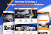 develop and design a unique driving school website
