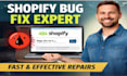 fix shopify bugs, liquid issues and custom functionality