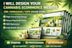 design vape, cbd, cannabis ecommerce ecommerce marijuana website