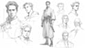 sketch characters into anime style