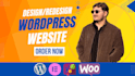 build wordpress website, design responsive business website development