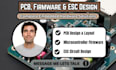 electronic pcb firmware, esc pcb, circuit schematic, microcontroller gerber file