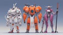 design sci fi mecha and robot concept art