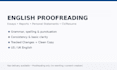 proofread and edit your english essay, report, or CV