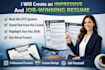 rewrite and design a job winning resume
