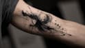 custom an abstract black tattoo design
