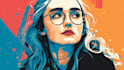 draw a professional pop art portrait
