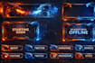 design animated youtube twitch overlay, stream overlay, logo and stream package
