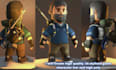 create high quality 3d stylized game character low and high poly