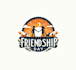 create attractive and imagination friends logo design