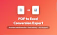 convert PDF to excel with accurate data extraction