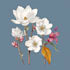 draw fineline botanical delicate flowers