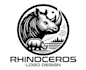 design original classic mascot rhino logo